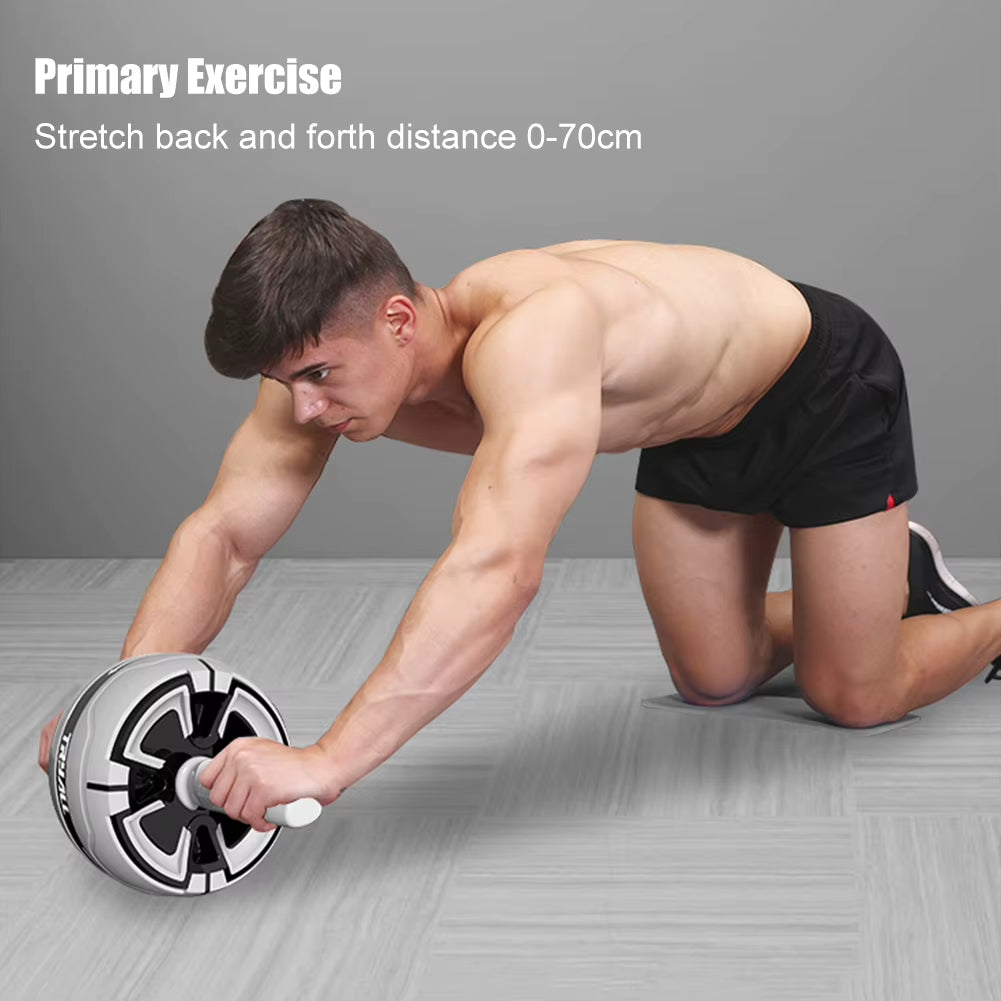 Transform Your Core with the Abdominal Exercise Wheel - Anti-Slip Rebound Trainer for Home and Gym Workouts