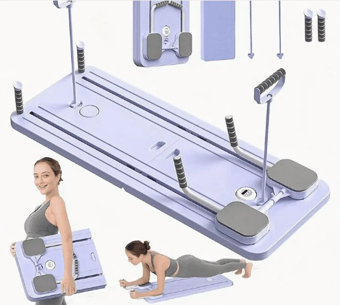 Premium 8-In-1 Abs Exercise Board - Multi-Functional Pilates Abdominal Trainer, Functional Pilates Board, Home Multi-Functional Folding Body Board, Waist, Hips, Arms Slimming,Yoga